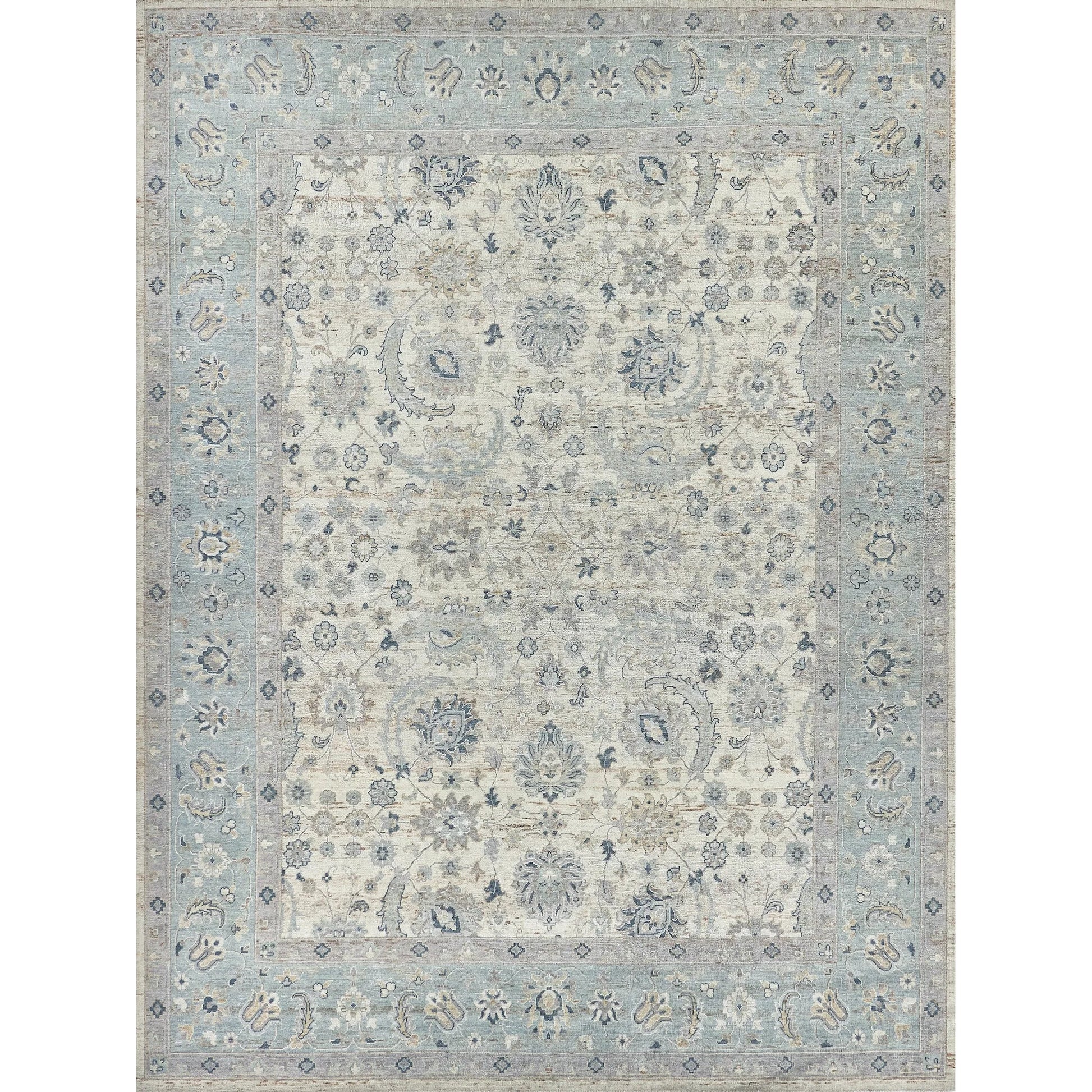Harper 4231 Rug by Exquisite Rugs in ivory, light blue. Made from new zealand wool in a unique style.