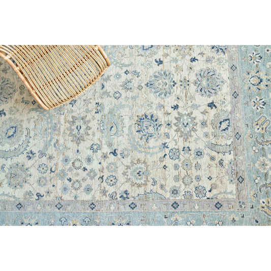 Harper 4231 Rug by Exquisite Rugs in ivory, light blue. Made from new zealand wool in a unique style.