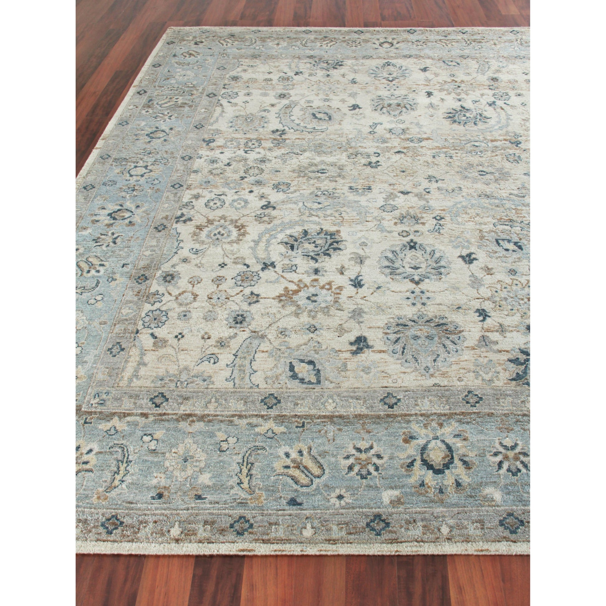 Harper 4231 Rug by Exquisite Rugs in ivory, light blue. Made from new zealand wool in a unique style.
