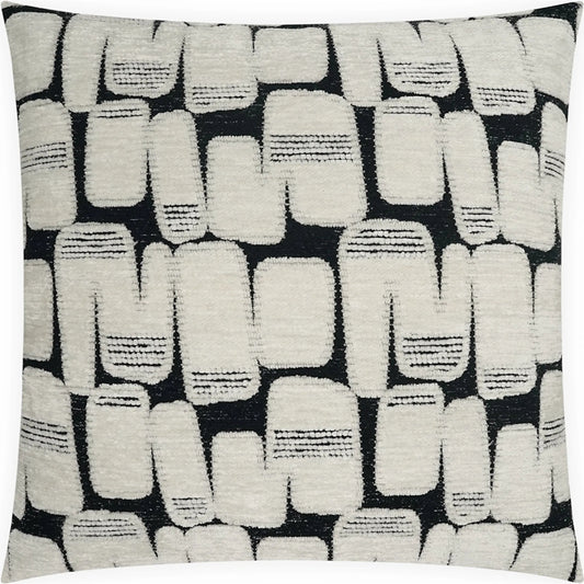 Parlay Pillow by DV Kap Home in white, black. Made from 100% polyester in a unique style.