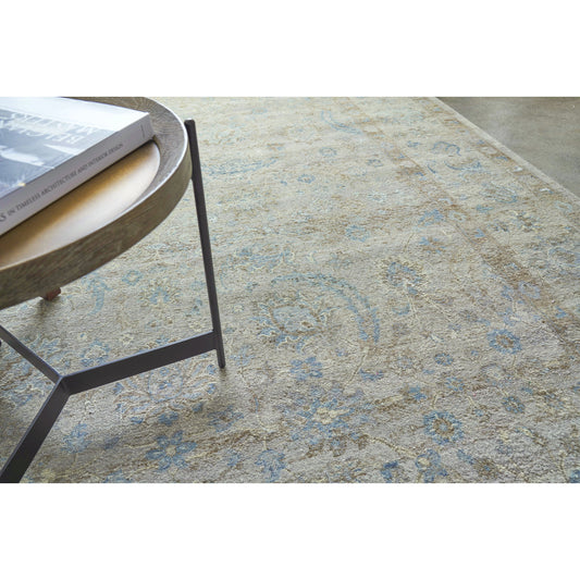 Harper 4232 Rug by Exquisite Rugs in beige, ivory, blue. Made from new zealand wool in a unique style.