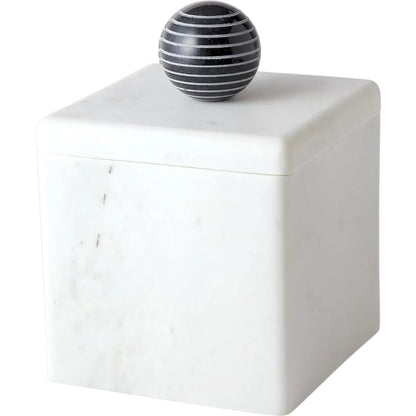 La Boite Box by Global Views. Made from white banswara, black bheslana in a eclectic & global style.