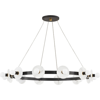 Austen Chandelier by Hudson Valley. Made from brass in a modern style.