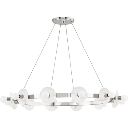 Austen Chandelier by Hudson Valley. Made from brass in a modern style.