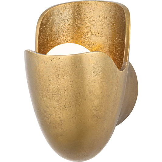 Bideford Wall Sconce by Hudson Valley in aged brass. Made from unique in a modern style.