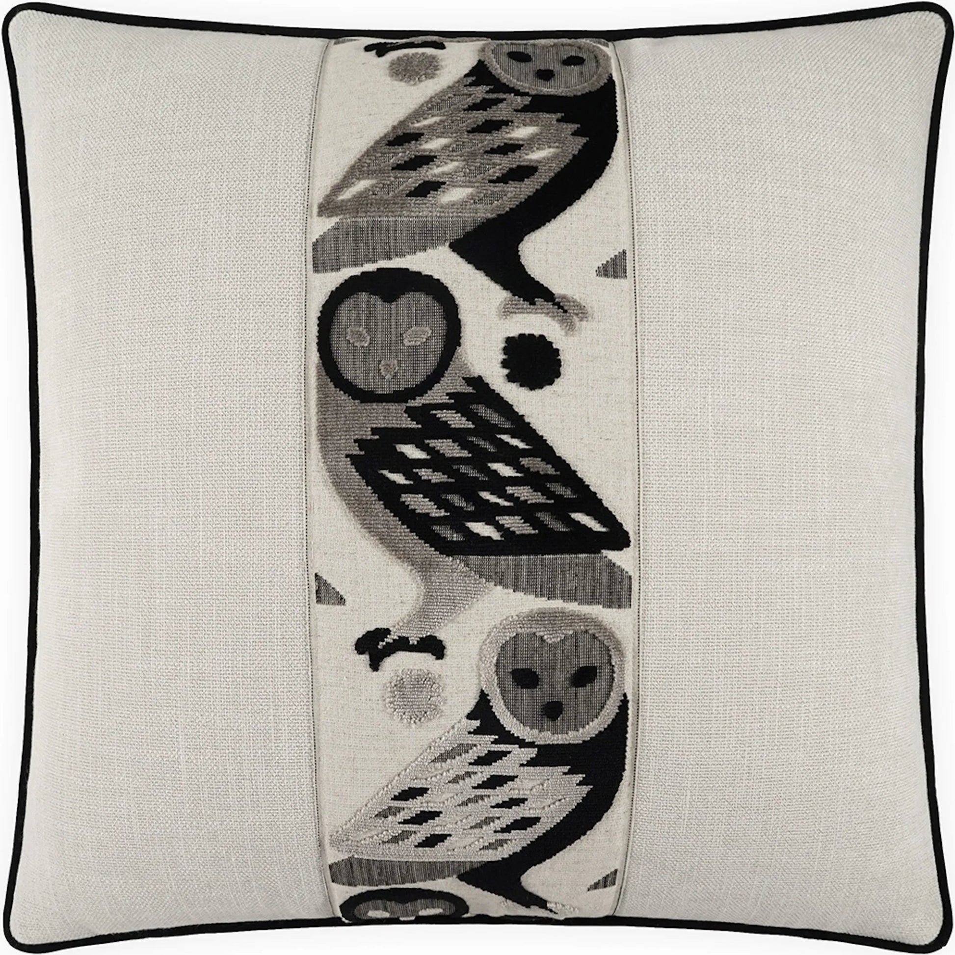Otus Pillow by DV Kap Home. Made from base: 100% polyester in a rustic style.
