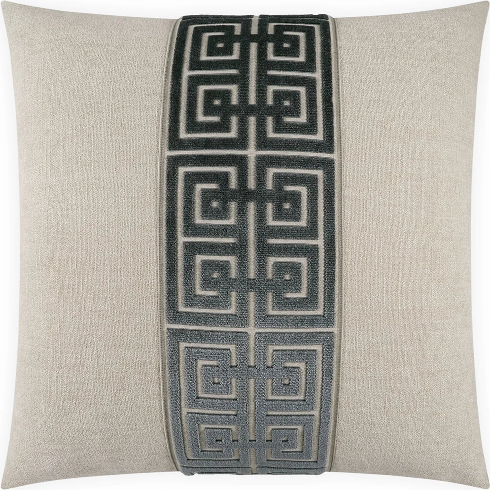 Terus Pillow by DV Kap Home in ivory. Made from base: 100% polyester in a traditional style.