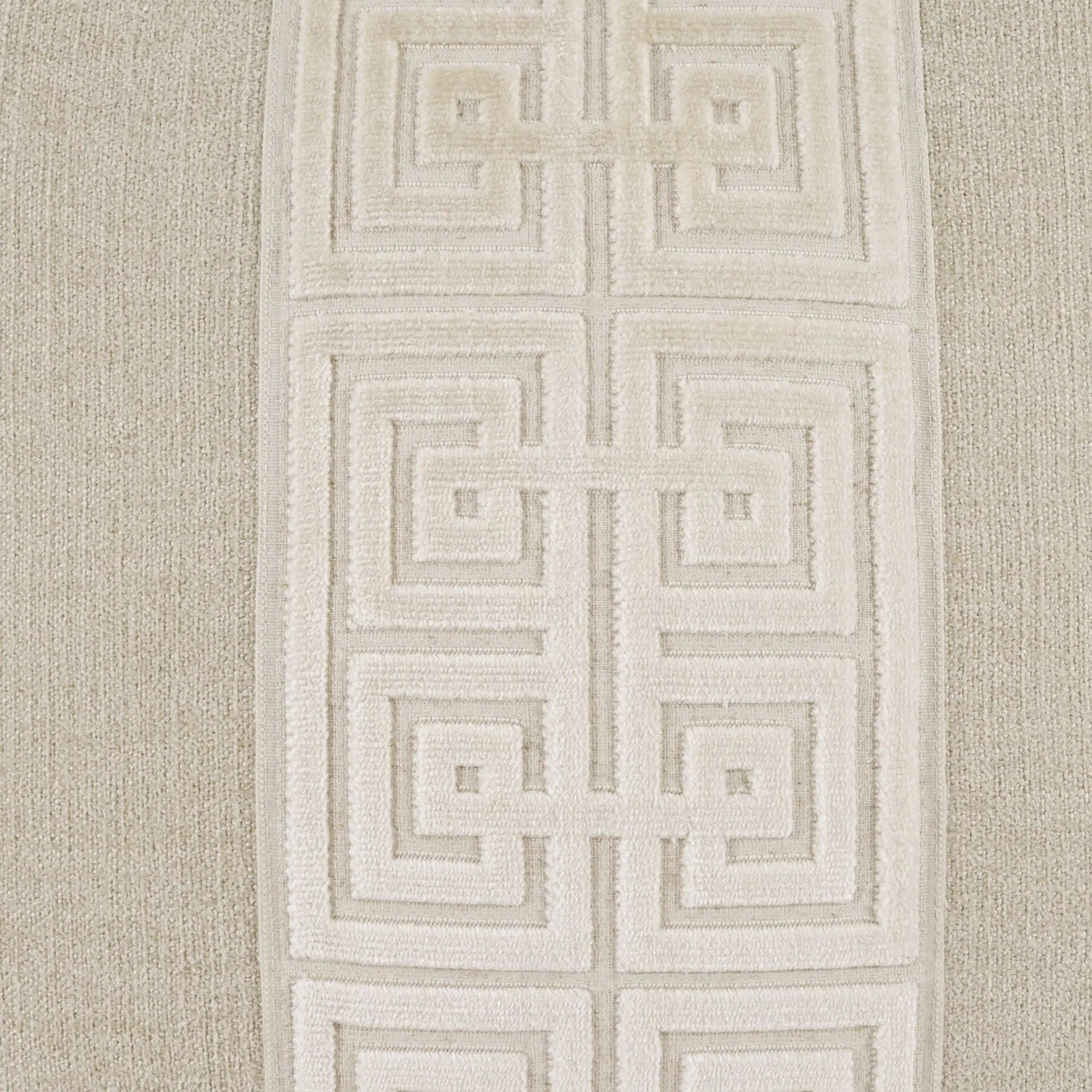 Terus Pillow by DV Kap Home in ivory. Made from base: 100% polyester in a traditional style.