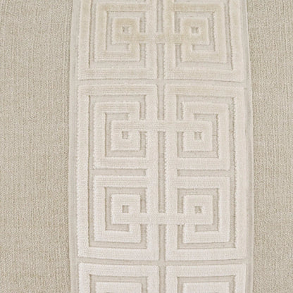 Terus Pillow by DV Kap Home in ivory. Made from base: 100% polyester in a traditional style.