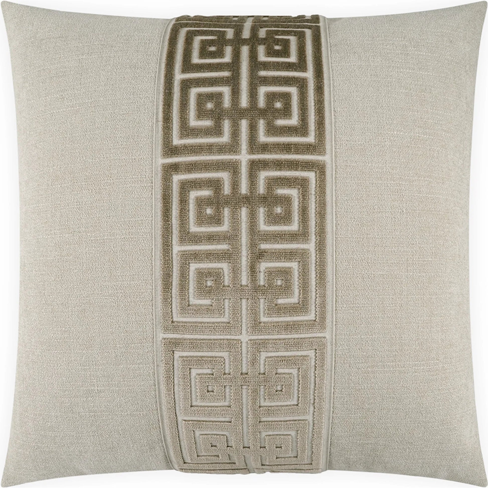 Terus Pillow by DV Kap Home in ivory. Made from base: 100% polyester in a traditional style.