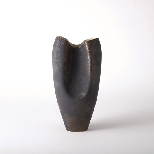 Oxus Pinched Vase by Global Views. Made from porcelain in a eclectic & global style.