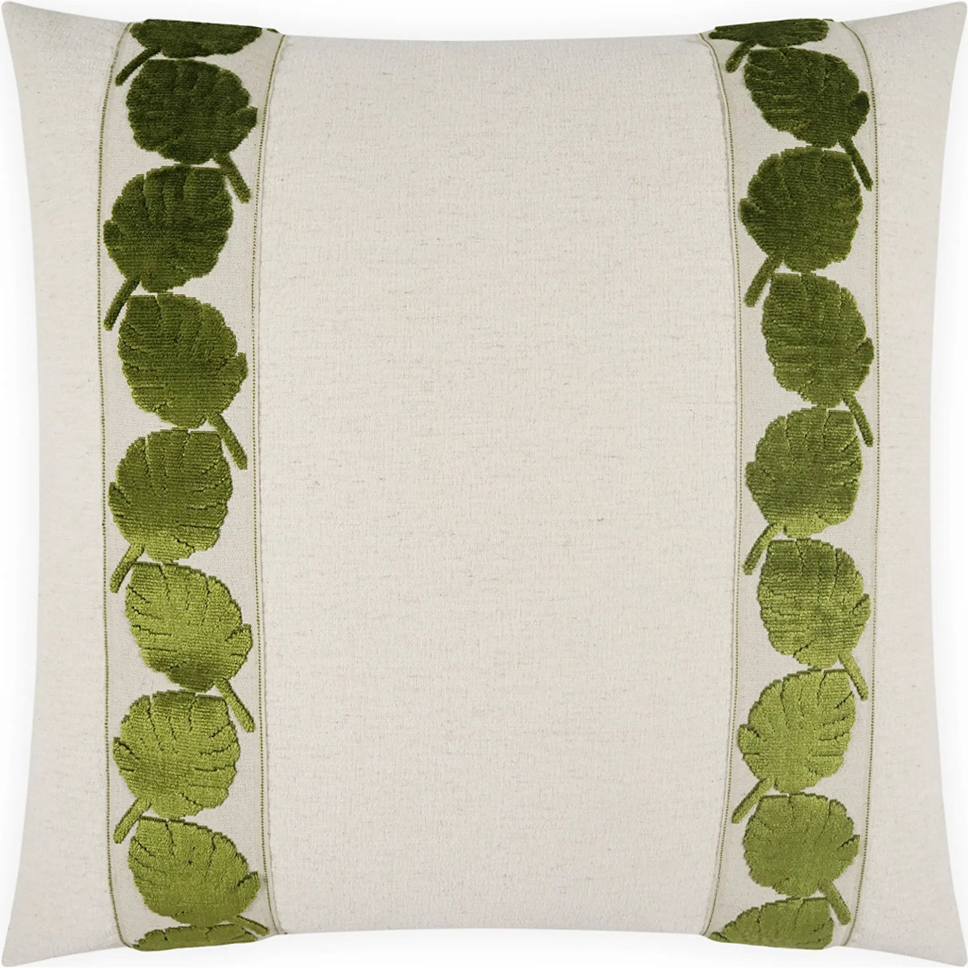 Palm Leaf Mini Pillow by DV Kap Home. Made from base: 97% polyester, 3% linen in a coastal style.