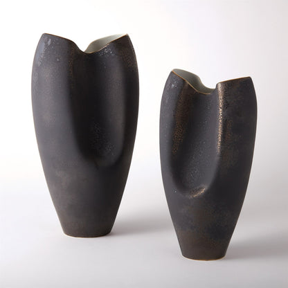 Oxus Pinched Vase by Global Views. Made from porcelain in a eclectic & global style.