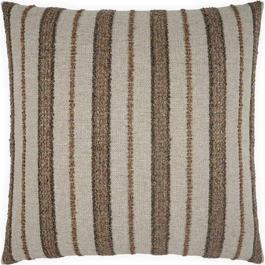 Montauk Pillow by DV Kap Home. Made from 48% recycled pet, 21% polyester, 18% acrylic, 13% recycled olefin in a unique style.