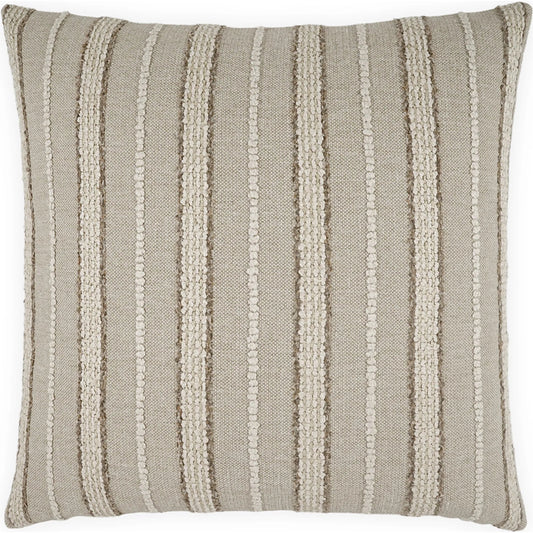 Montauk Pillow by DV Kap Home. Made from 48% recycled pet, 21% polyester, 18% acrylic, 13% recycled olefin in a unique style.