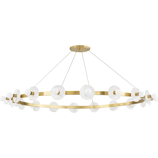 Austen Chandelier by Hudson Valley. Made from brass in a modern style.
