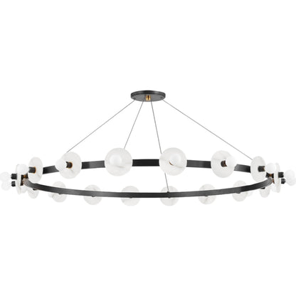 Austen Chandelier by Hudson Valley. Made from brass in a modern style.