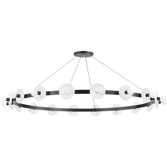 Austen Chandelier by Hudson Valley. Made from brass in a modern style.