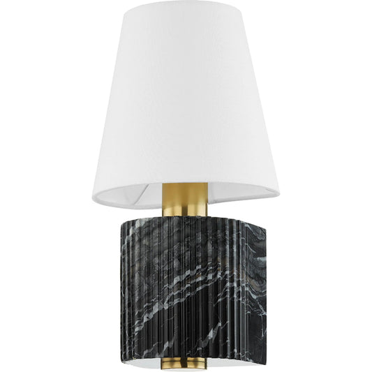 Aden Sconce by Corbett. Made from brass in a modern style.