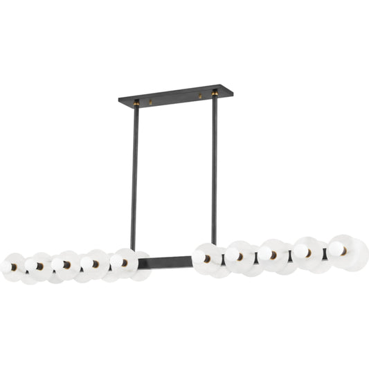 Austen Linear Pendant by Hudson Valley. Made from brass in a modern style.