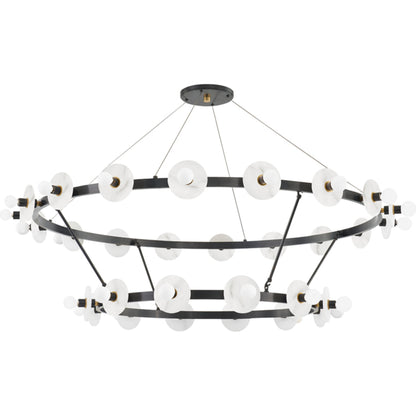 Austen Chandelier by Hudson Valley. Made from brass in a modern style.