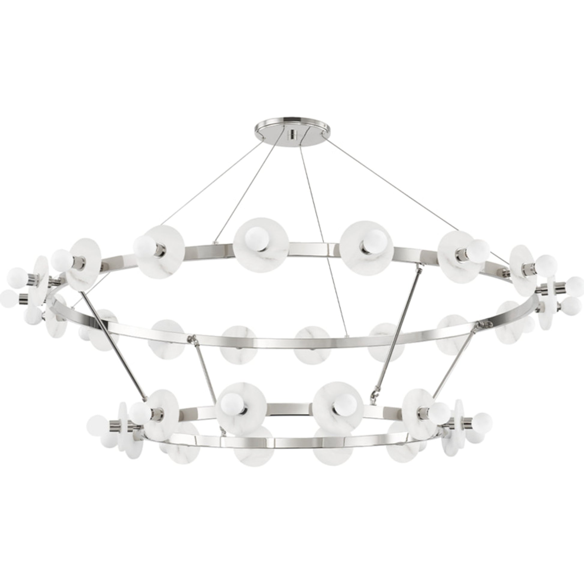 Austen Chandelier by Hudson Valley. Made from brass in a modern style.