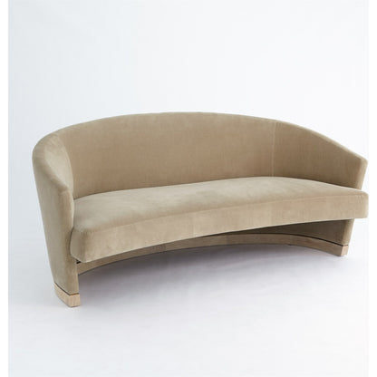 Ophelia Loveseat by Global Views. Made from brass in a modern style.