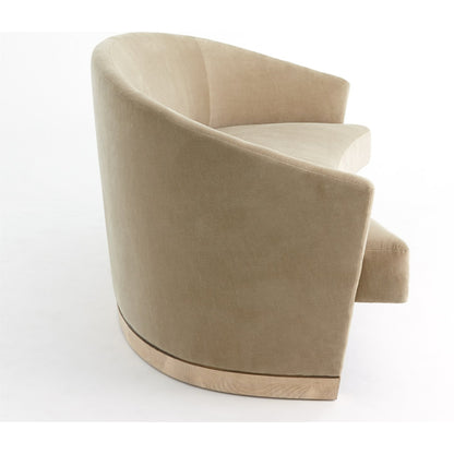 Ophelia Loveseat by Global Views. Made from brass in a modern style.