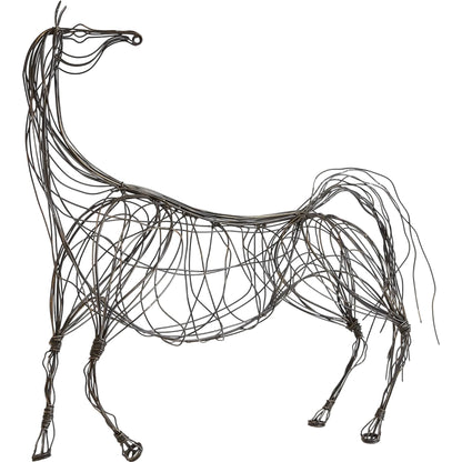 Ming Dynasty Horse by Global Views in antique bronze. Made from iron in a eclectic & global style.