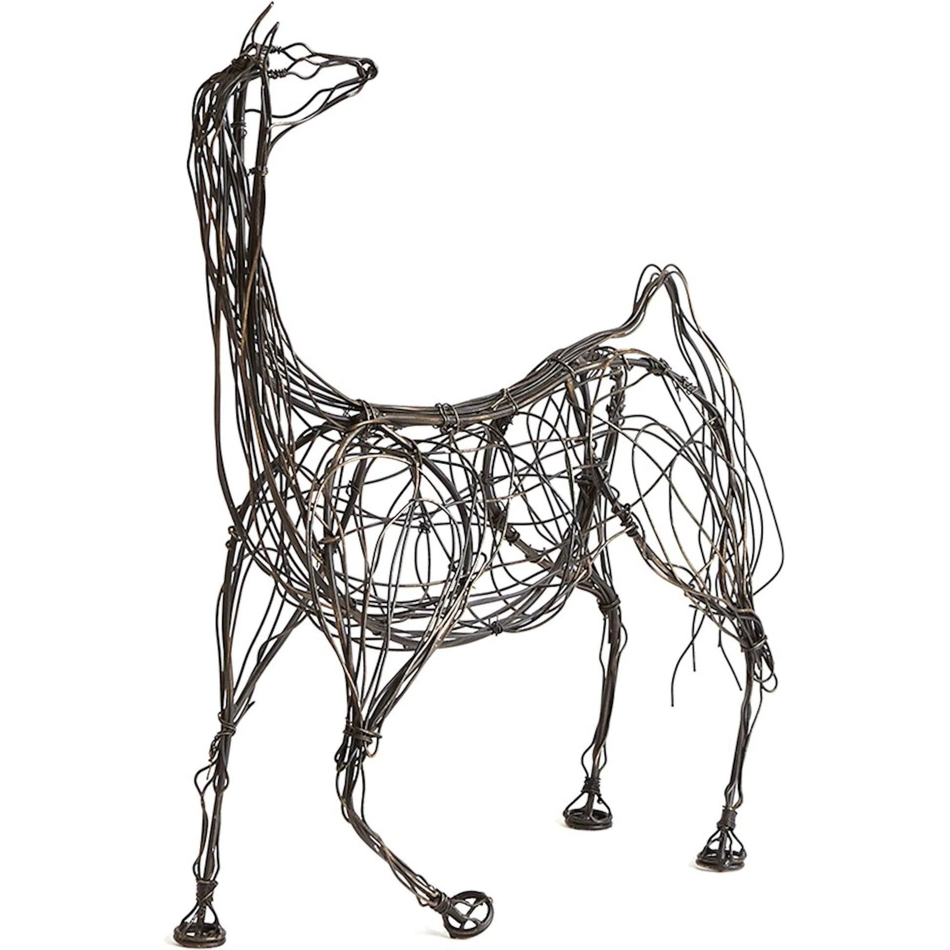 Ming Dynasty Horse by Global Views in antique bronze. Made from iron in a eclectic & global style.