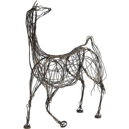 Ming Dynasty Horse by Global Views in antique bronze. Made from iron in a eclectic & global style.