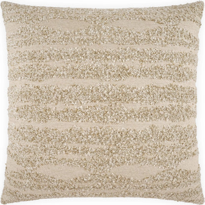 Manitou Pillow by DV Kap Home in beach. Made from 58% acrylic, 22% polyester, 11% viscose, 8% cotton, 3% linen in a transitional style.