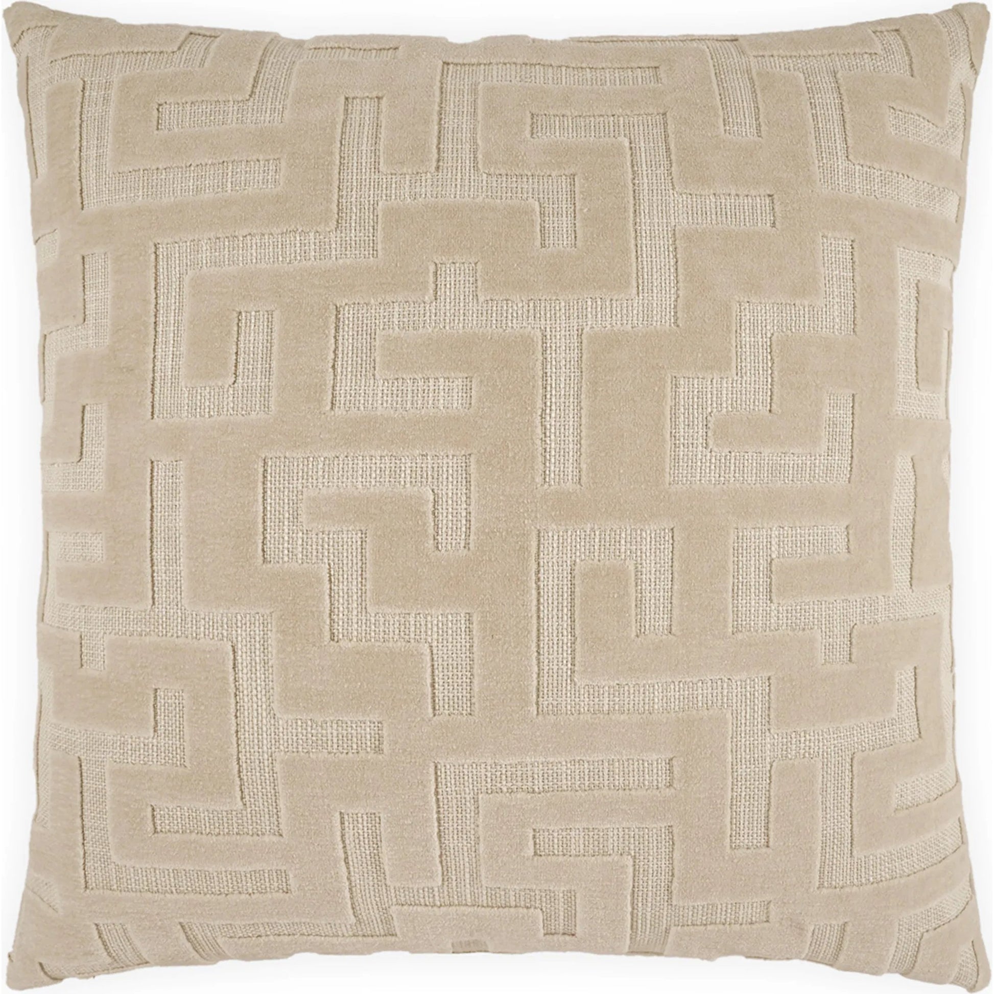 Calvera Pillow by DV Kap Home in ivory. Made from 69% cotton, 25% polyester, 6% viscose in a eclectic & global style.