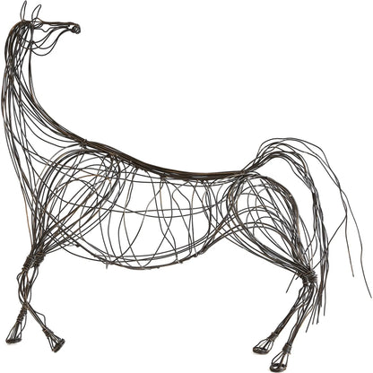 Ming Dynasty Horse by Global Views in antique bronze. Made from iron in a eclectic & global style.