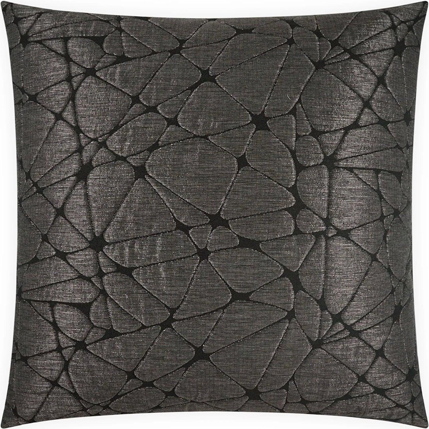 002 SI-2514251 | Primary Silo | Amelie Pillow by DV Kap Home in gunmetal. Made from 51.05% cotton, 28.22% olefin, 20.73% polyester in a modern style.