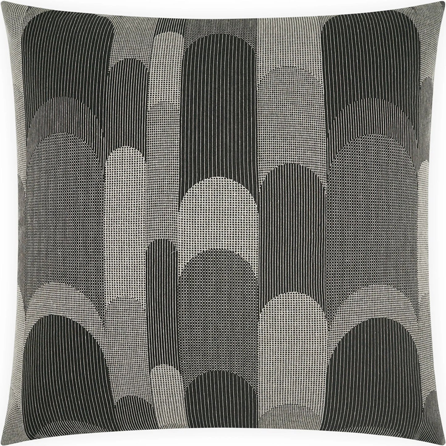 001 SI-2514257 | Primary Silo | Balutto Pillow by DV Kap Home in ebony. Made from 31.84% cotton, 29.29% polyester, 29.15% pre-crcotn, 9.72% pcrpoly in a eclectic & global style.