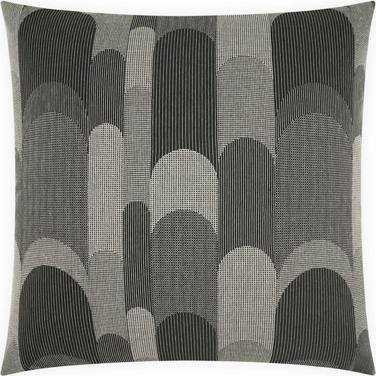Balutto Pillow by DV Kap Home in ebony. Made from 31.84% cotton, 29.29% polyester, 29.15% pre-crcotn, 9.72% pcrpoly in a unique style.