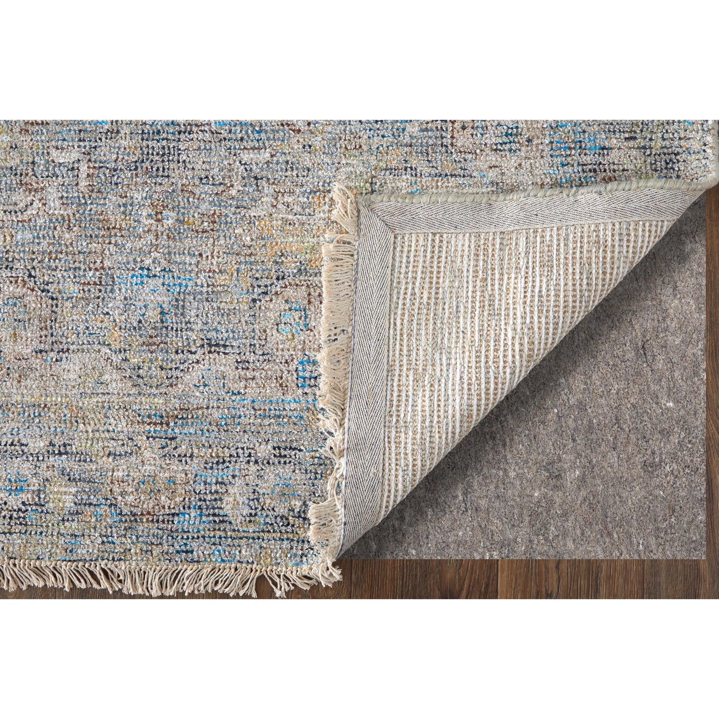 002 SI-1754240,SI-1754241,SI-1754242,SI-1754243,SI-1754244,SI-1754245 | Closeup | Caldwell Transitional Rug - 8802F by Feizy in blue, gray, tan. Made from wool, viscose in a unique style.