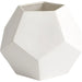 Faceted Vase by Global Views. Made from ceramic in a modern style.