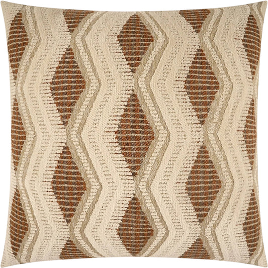 Charmed Pillow by DV Kap Home in rust. Made from 100% polyester in a traditional style.