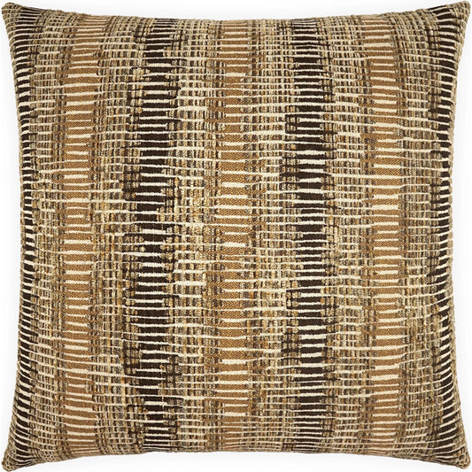 Ramone Pillow by DV Kap Home in bronze. Made from 96% polyester, 2% rayon, 2% linen in a unique style.