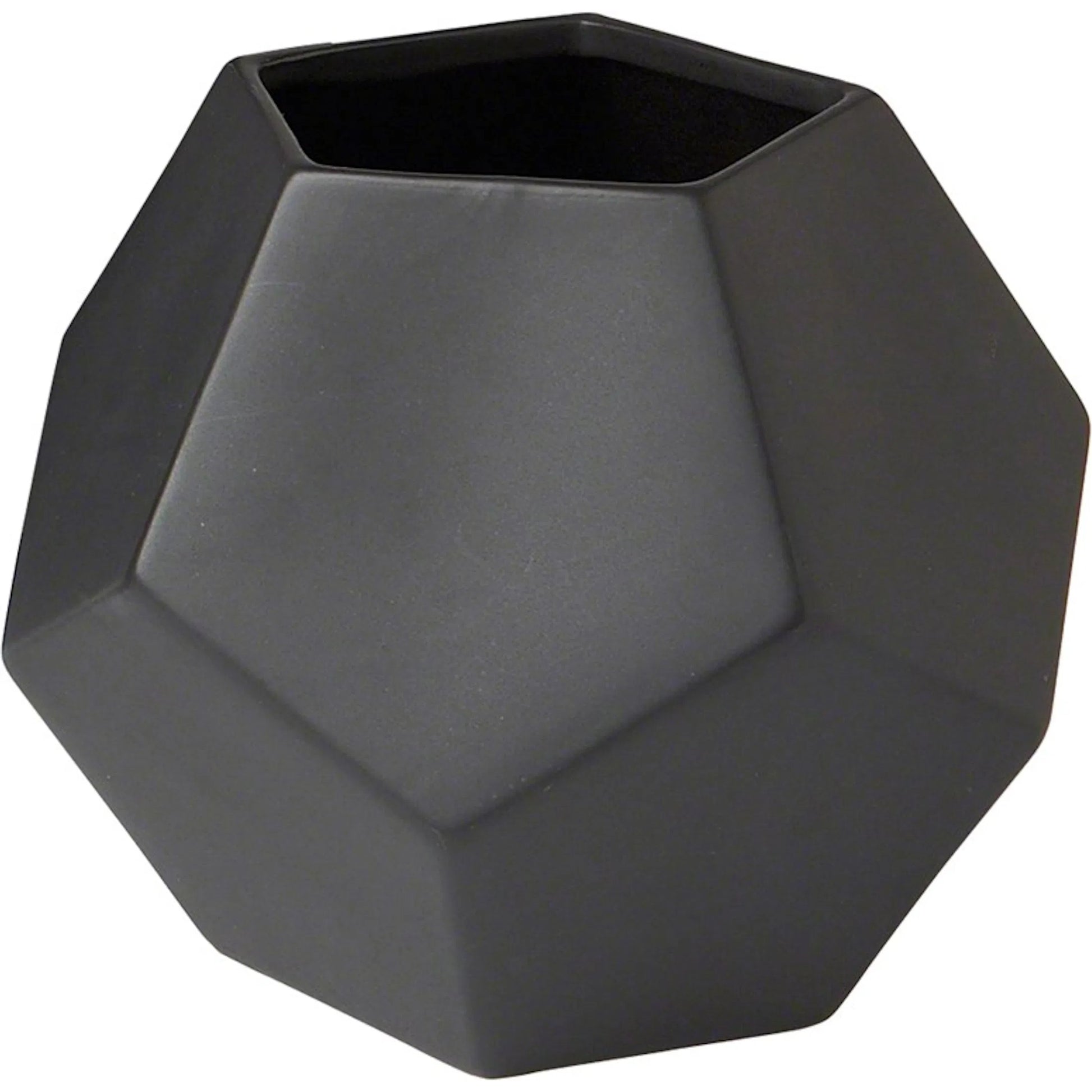 Faceted Vase by Global Views. Made from ceramic in a modern style.