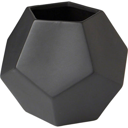 Faceted Vase by Global Views. Made from ceramic in a modern style.