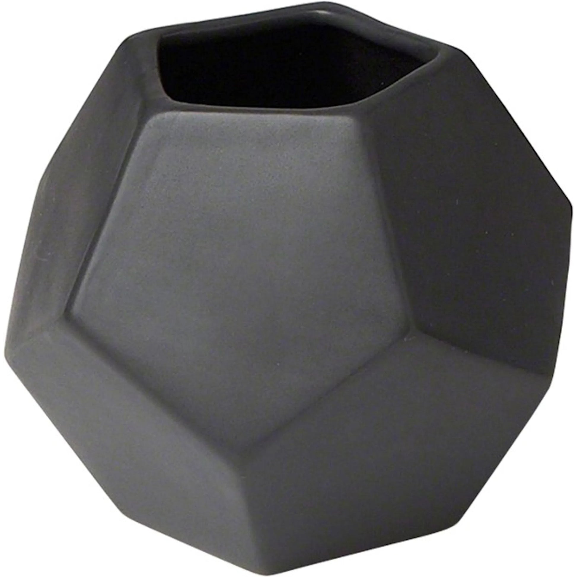 Faceted Vase by Global Views. Made from ceramic in a modern style.