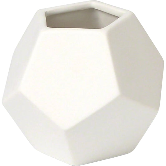 Faceted Vase by Global Views. Made from ceramic in a modern style.