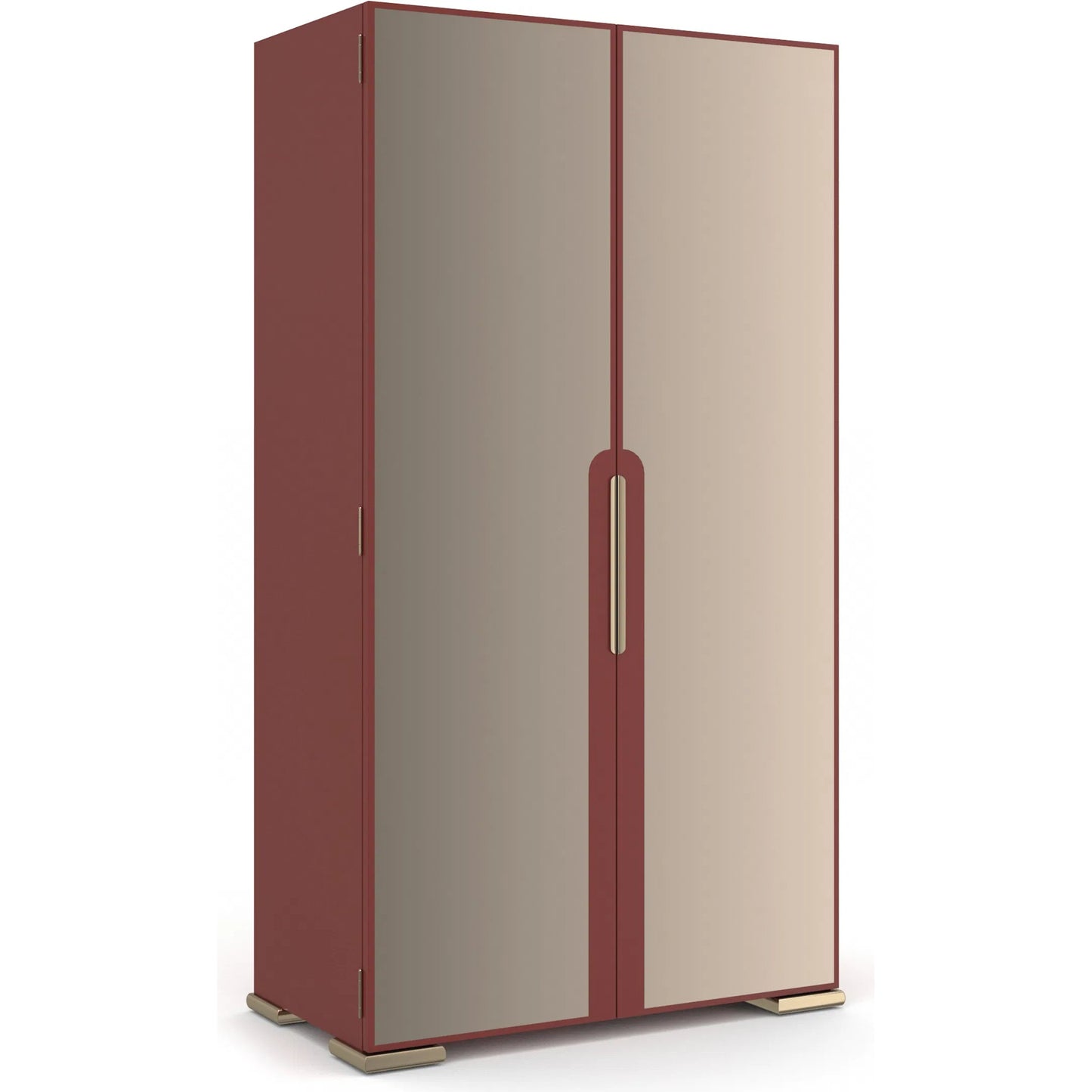 000 SI-2370706 | Primary Silo | Allure Armoire by Caracole in rouge red gloss, bronze. Made from unique in a modern style.
