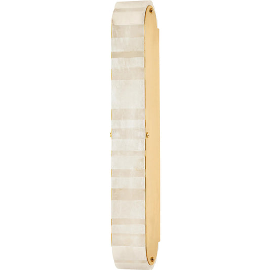 Budapest Sconce by Corbett in vintage brass. Made from brass in a modern style.