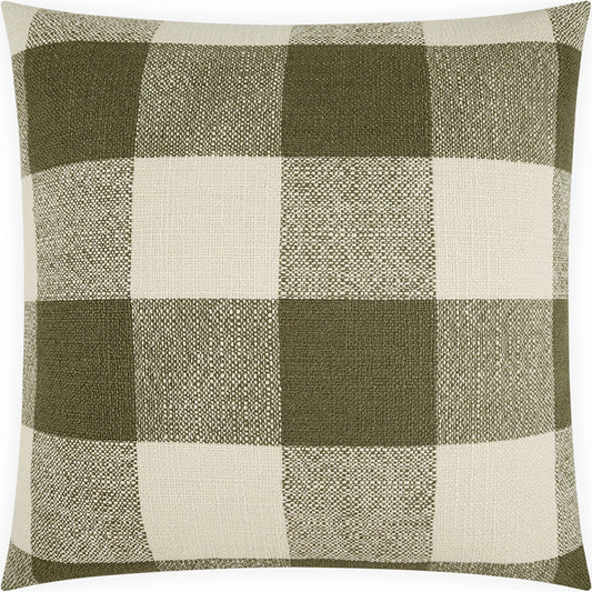 Checked Out Pillow by DV Kap Home in dill. Made from 100% polyester in a unique style.