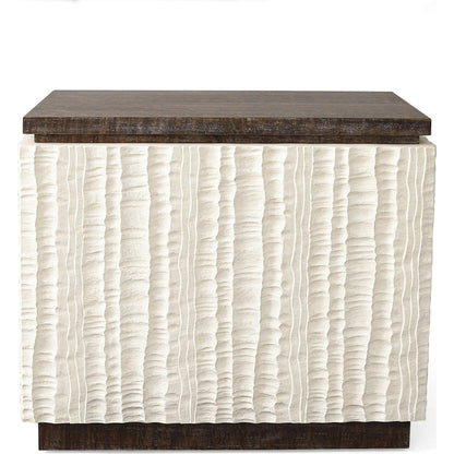 Emory Chest by Global Views. Made from textured resin in a modern style.