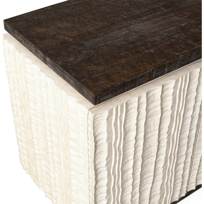 Emory Chest by Global Views. Made from textured resin in a modern style.